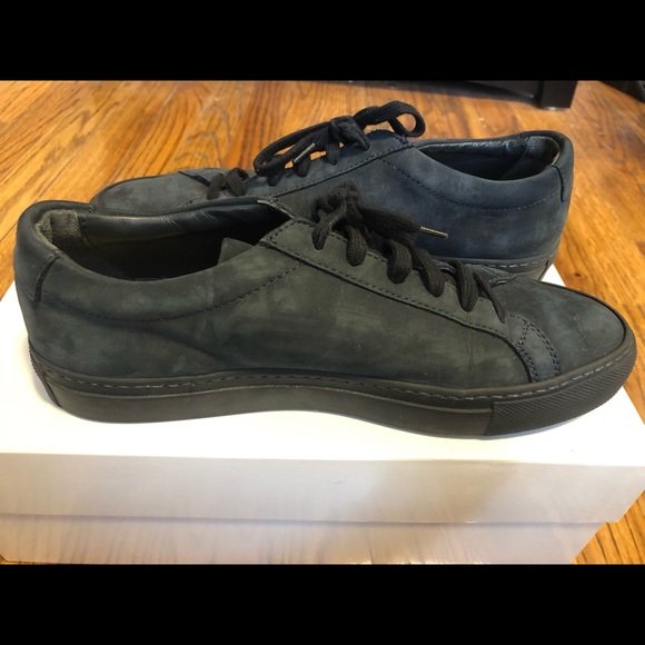 EUC Common Projects Achilles Low sneakers tennis shoes navy blue suede 8 38 M - Picture 5 of 5